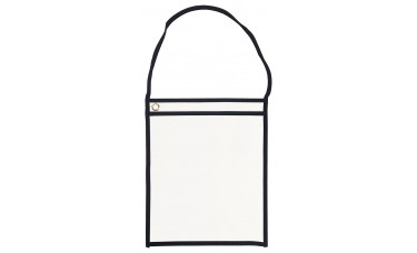 Hanging Plastic Work Order Holders 11" x 13-1/4" for Repair or Job Tickets - Clear Back (Box of 25)