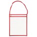 Hanging Plastic Work Order Holders 11" x 13-1/4" for Repair or Job Tickets - Clear Back (Box of 25)