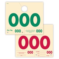 Manila Automotive Service Dispatch Numbered Mirror Hang Tags (Box of 1000)