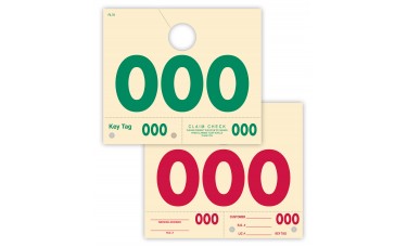 Manila Automotive Service Dispatch Numbered Mirror Hang Tags (Box of 1000)