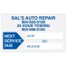 Custom Write-On Oil Change Stickers - Static Cling (Individually Cut Labels)