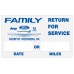 Custom Write-On Oil Change Stickers - Static Cling (Individually Cut Labels)